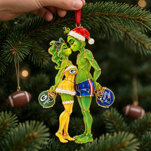 Furry Mischief Couple Acrylic Ornament - Personalized Christmas Gifts For Playful Sporty Couple 03hulu221026-Homacus