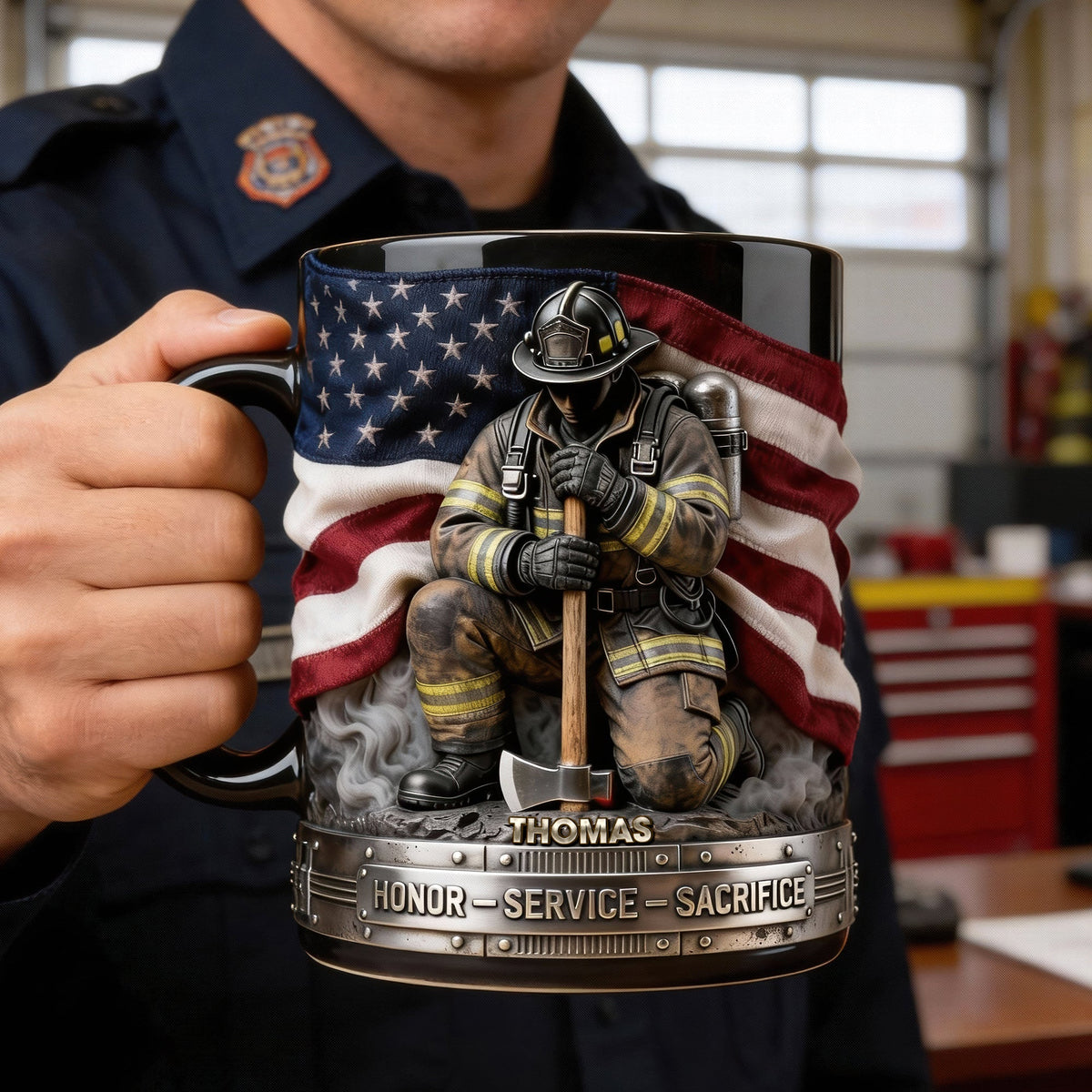 Firefighter Pride Coffee Mug – Personalized Gifts For Firefighter 04toqn251225-Homacus
