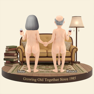 Old Couple Forever Light Box Personalized Gifts For Couple 05NADT051225-Homacus