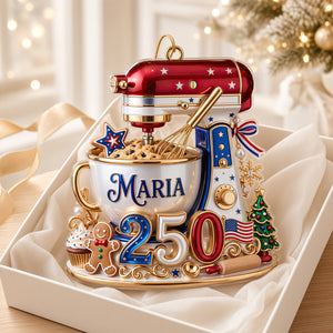 USA 250th Anniversary Stand Mixer Christmas Ornament - Personalized Gifts For Bakers 03pgdt310826-Homacus