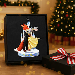 Personalized Gifts For Christmas, Kissing Couple Acrylic Ornament 04nata031025-Homacus