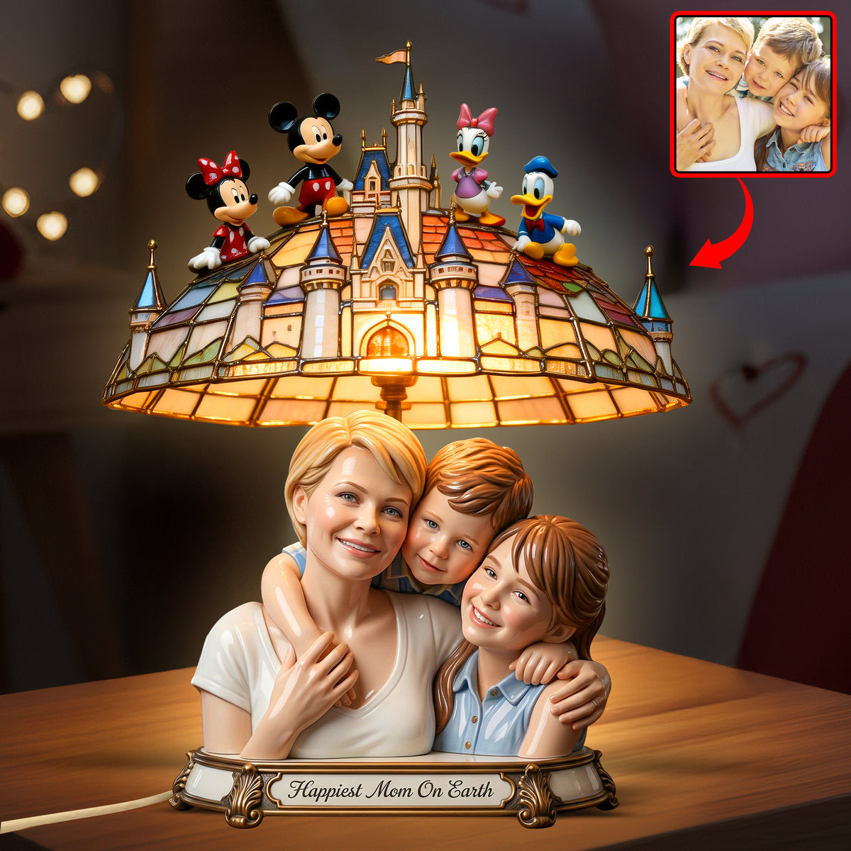 Mom And Kids Light Box Custom Photo Gifts For Mom 02NAQN020426-Homacus