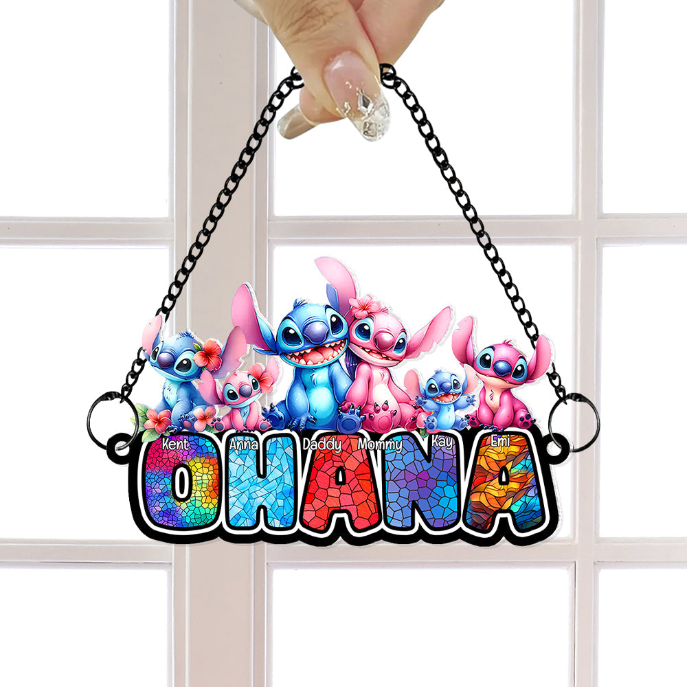 Personalized Gifts For Family Suncatcher Ornament 02OHLU071224-Homacus