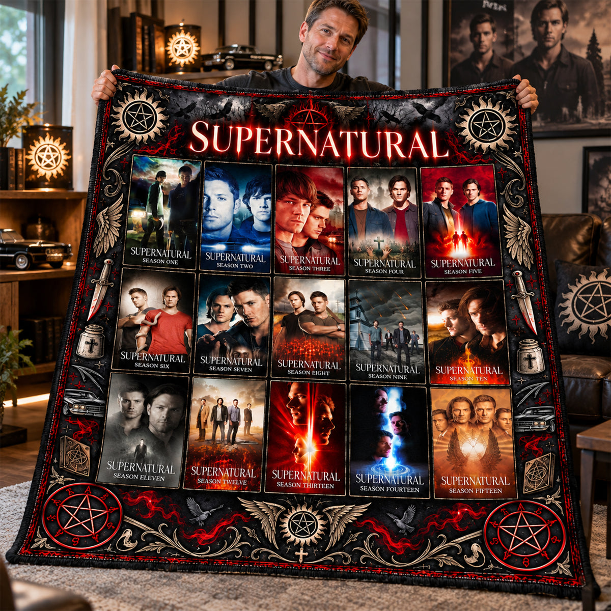 Dark Fantasy Series Blanket - Personalized Gifts For Fantasy Lovers 02nalu241026-Homacus