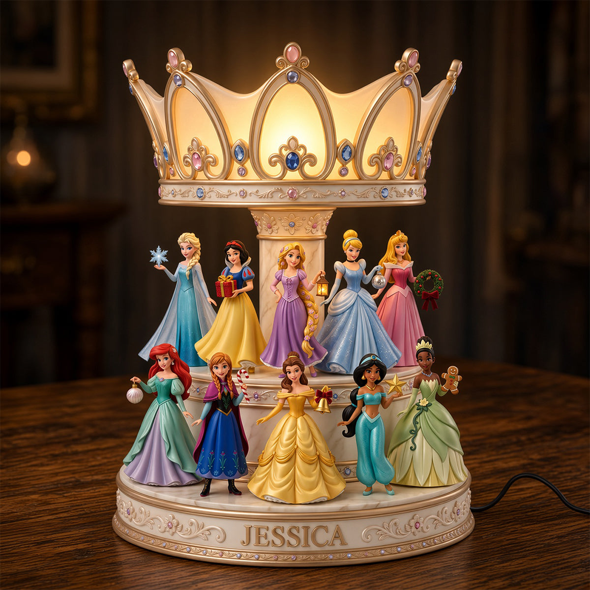 Lovely Fairy Tale Princesses Light Box - Personalized Christmas Gifts 09natn211026-Homacus