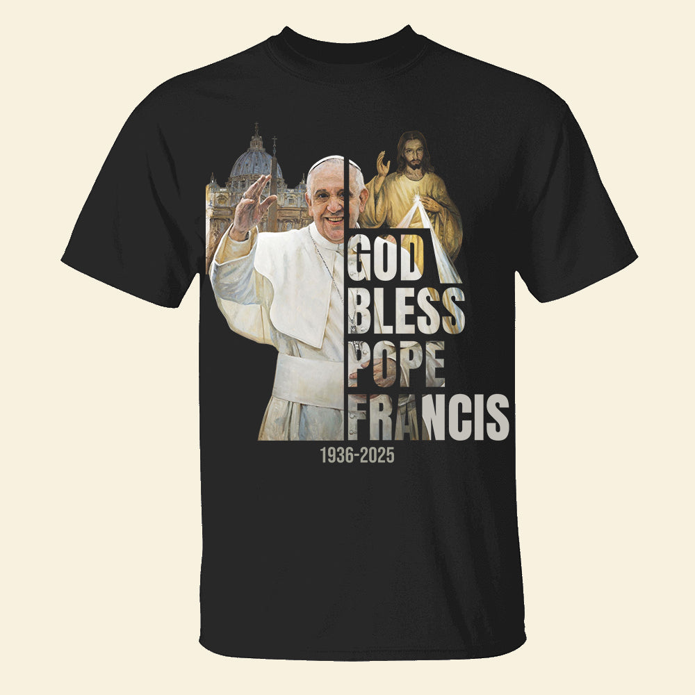 God Bless Pope Francis Shirt 04HUDT230425-Homacus