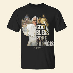 God Bless Pope Francis Shirt 04HUDT230425-Homacus