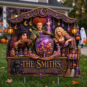 Spellbound Halloween Yard Sign - Personalized Garden Gifts 05HATN030826
