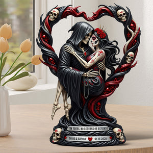 Love To Death Acrylic Plaque Personalized Gifts For Couple 05TGQN180625-Homacus