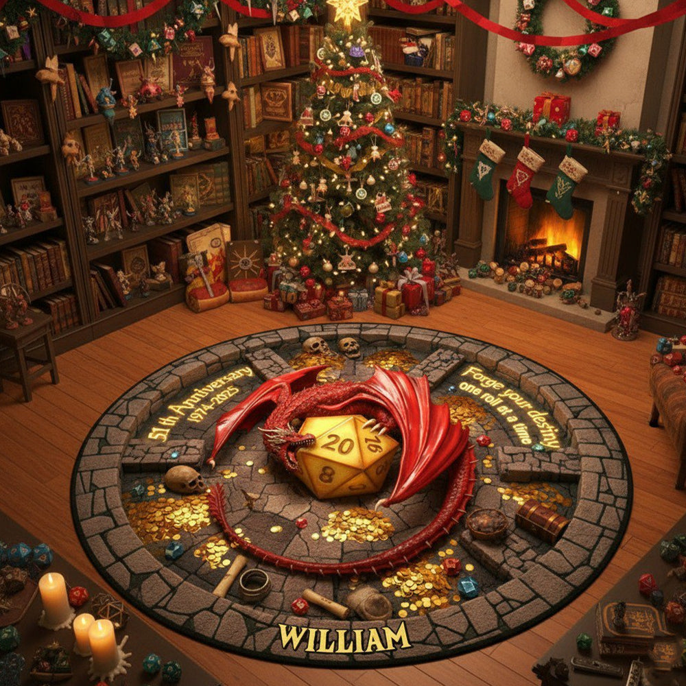 Role Play Anniversary Personalized Gifts For Game Lovers Quilted Round Mat 03kitn221025-Homacus