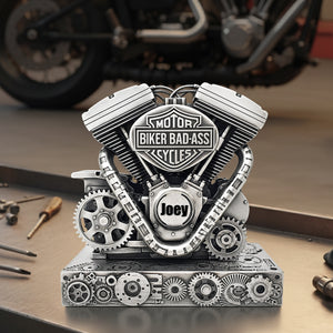 Strong Motorcycle Engine Acrylic Plaque - Personalized Gifts For Bikers 03QHLU170925-Homacus