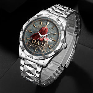 Proud Grandpa Men's Watch Personalized Gifts for Dad 03TGDT290725-Homacus