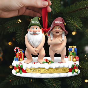 Mischievous Gnome Couple Acrylic Ornament - Personalized Gifts For Couples 08OHLU201125-Homacus