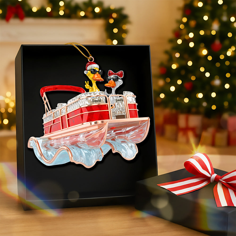 Fun Duck Pontoon Trip Ornament, Personalized Gifts For Pontoon Lovers 05qhqn250925-Homacus