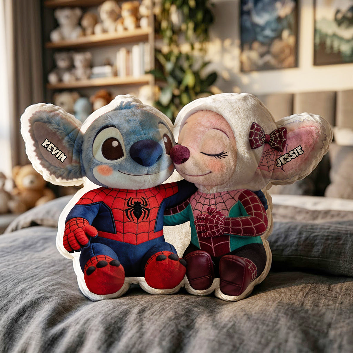 Mischievous Couple Custom Shaped Pillow - Personalized Gifts For Couples 02pgta060826