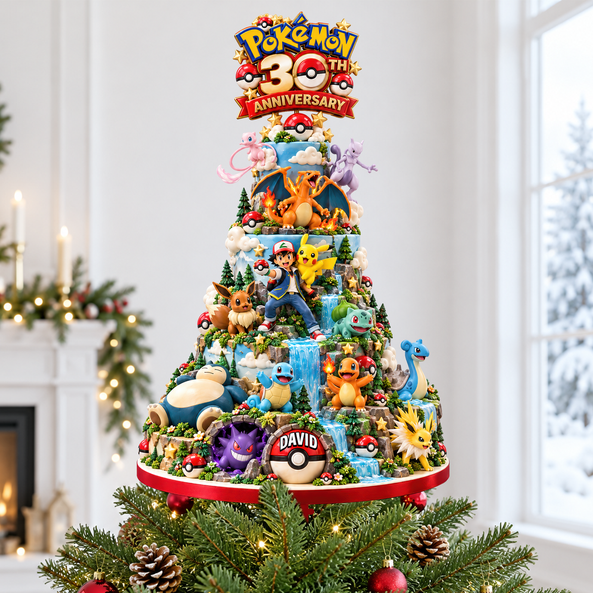 30th Anniversary Tree Topper - Personalized Gifts For Adventure Fans Acrylic Christmas Tree Topper 07OHQN161026-Homacus