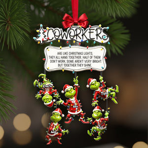 Fun Co-workers Hanging Together Ornament - Personalized Gifts For Collague 01QHLU091025-Homacus