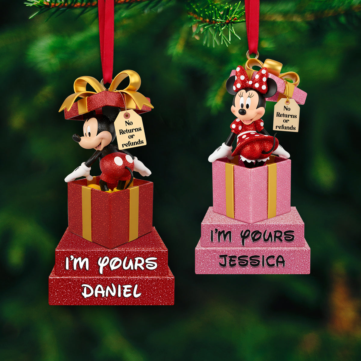 Couple's Sweet Moment Ornament - Personalized Christmas Gift For Couples 02HYLU240925-Homacus