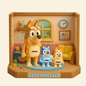 Personalized Gifts For Mom Plaque- Best Mom Ever 02NATN120425-Homacus