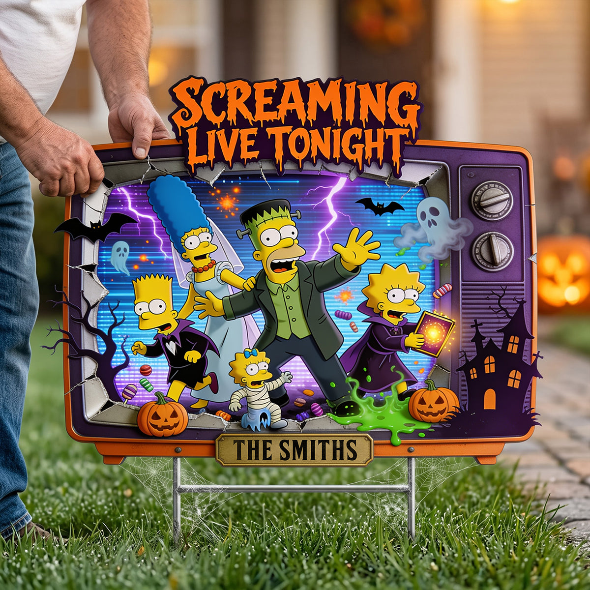 Screams Start Tonight Yard Sign - Personalized Gifts For Family 04HATA100826-Homacus
