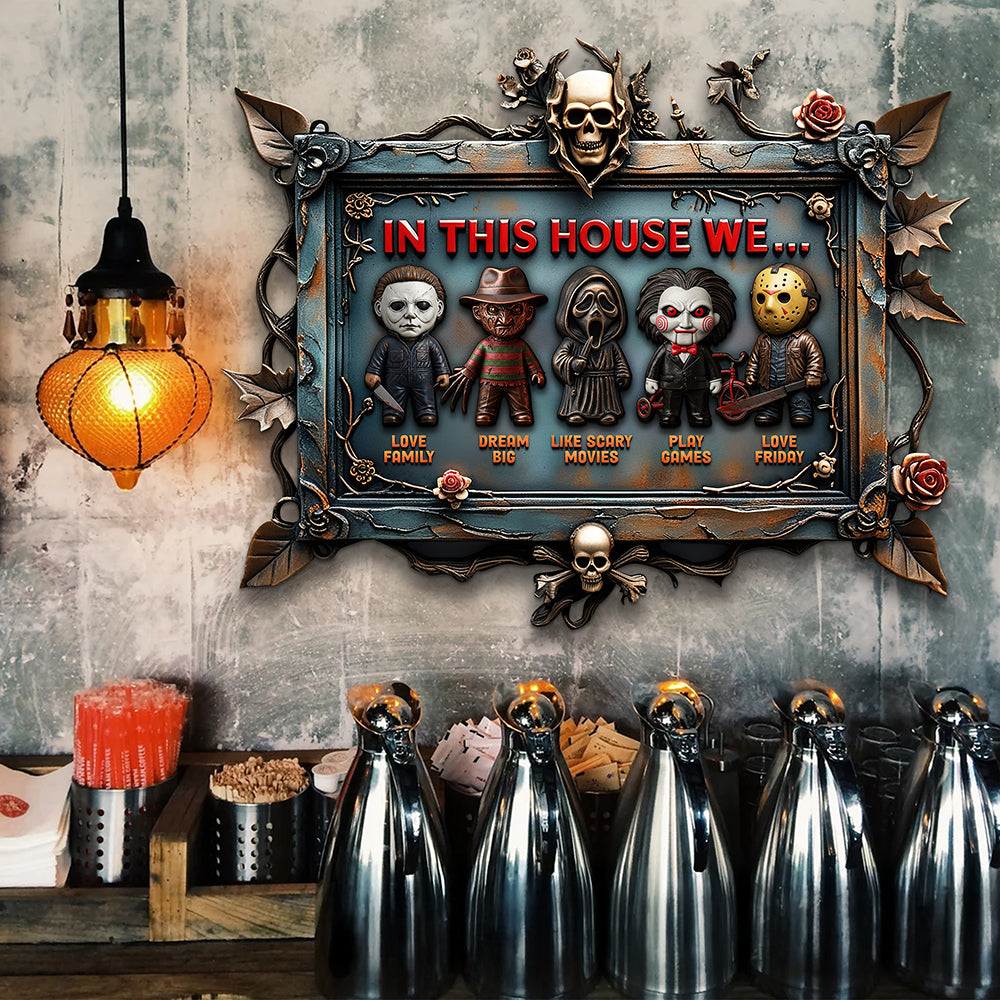 Horror House - Metal Sign Personalized Gifts For Horror Fan 03qhqn200525-Homacus