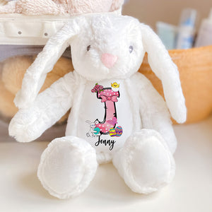 Personalized Gift For Easter Day Alphabet Stuffed Bunny 04XQMH130325-Homacus