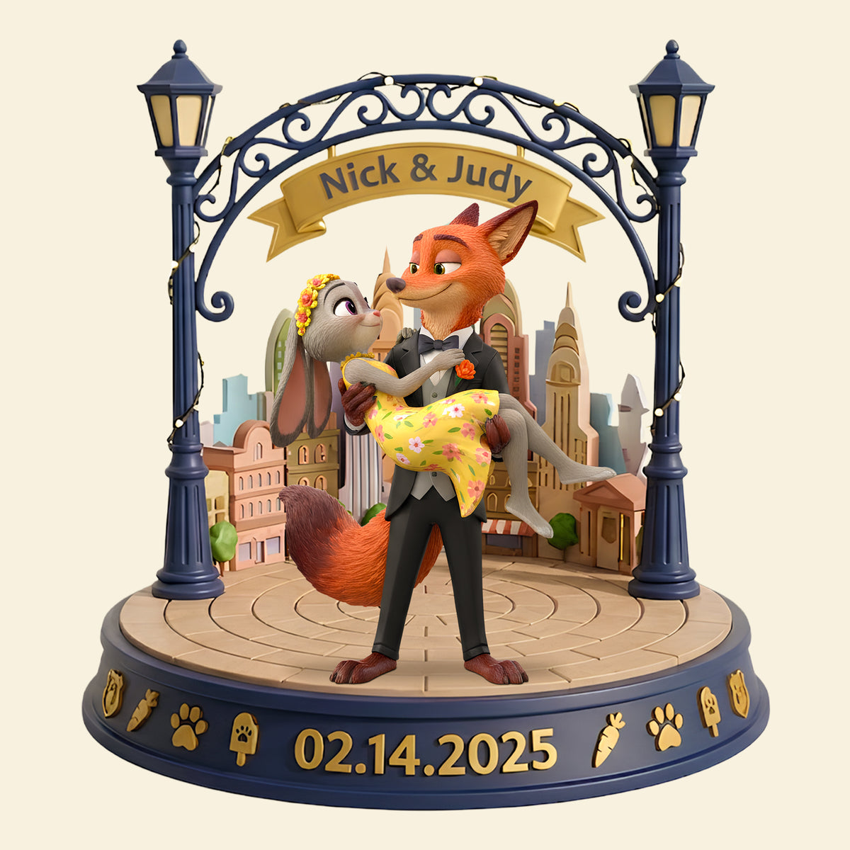 Romantic Couple Light Box Personalized Gifts For Couple 08TODT271125-Homacus