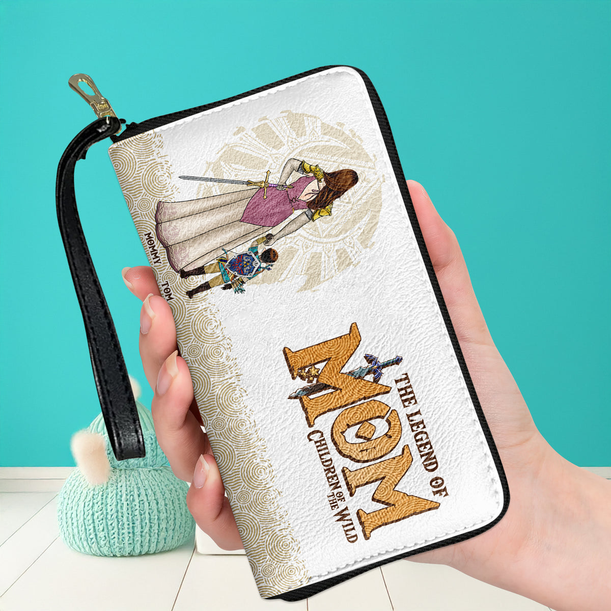 Personalized Gifts For Mom Twill Faux Leather Wallet The Legend Of Mom 03HUDT280325HG-Homacus