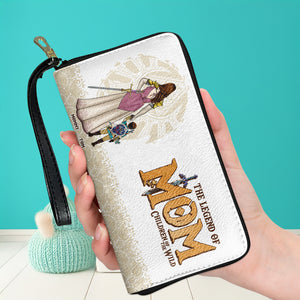 Personalized Gifts For Mom Twill Faux Leather Wallet The Legend Of Mom 03HUDT280325HG-Homacus