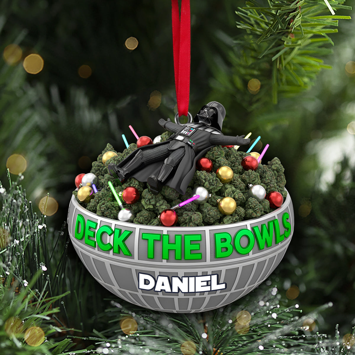 Deck The Bowl Ornament - Personalized Gifts For Stoners 07TOLU041025-Homacus
