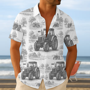 Tractor Hawaiian Shirt - Personalized Gifts For Farmers 02natn130625-Homacus