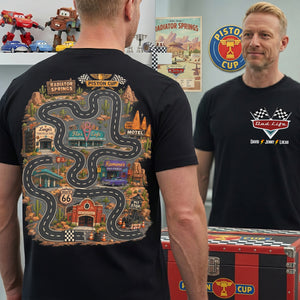 Retro Race Road Map 3D Shirt - Personalized Gifts For Dads 03natn210526-Homacus