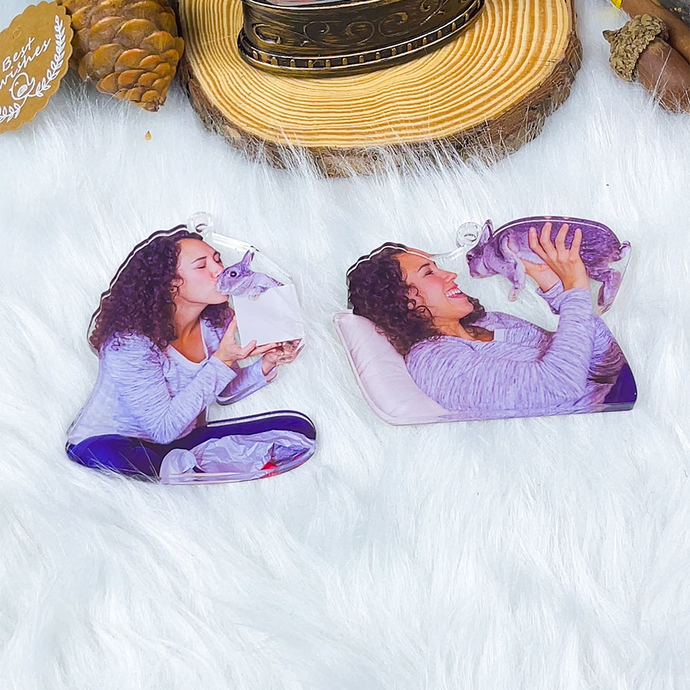 Custom Photo Gifts for Rabbit Lovers Ornament 41acvp140924-Homacus