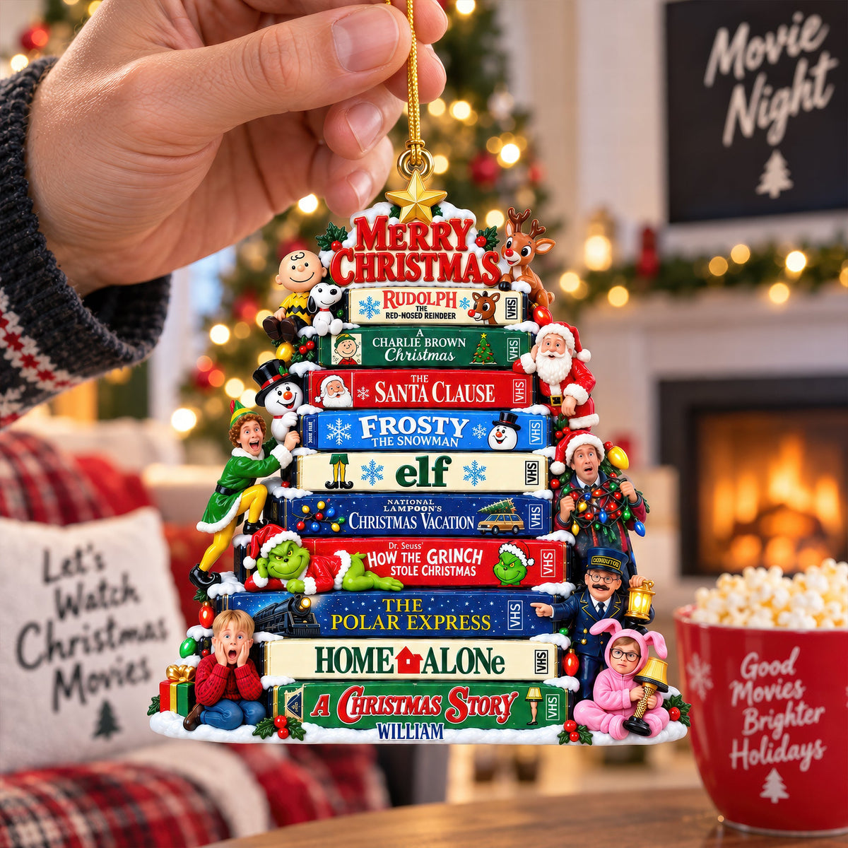 Christmas Classics Collection Acrylic Ornament - Personalized Christmas Gifts 03tyqn160926