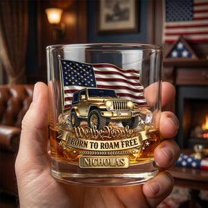 Proud Off-road Journey x Celebrated America 250th Anniversary Drinking Glass - Personalized Gifts For Off-road Lovers 01pgdh150626