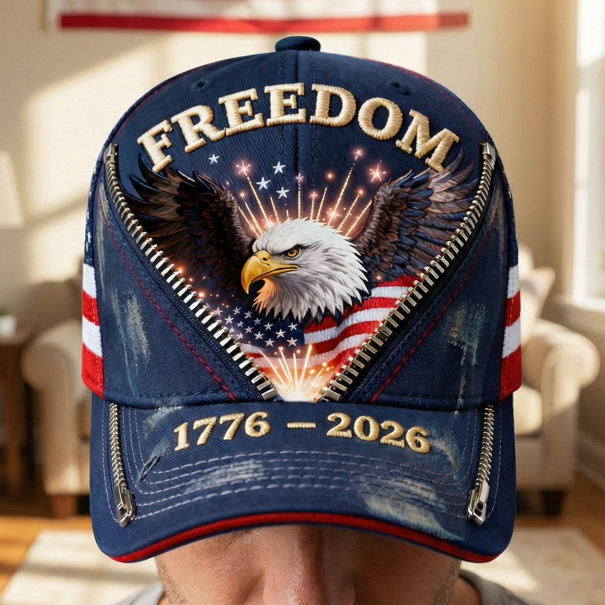 Freedom Eagle Classic Cap, Personalized Gifts For Patriots 02qhqn230226-Homacus