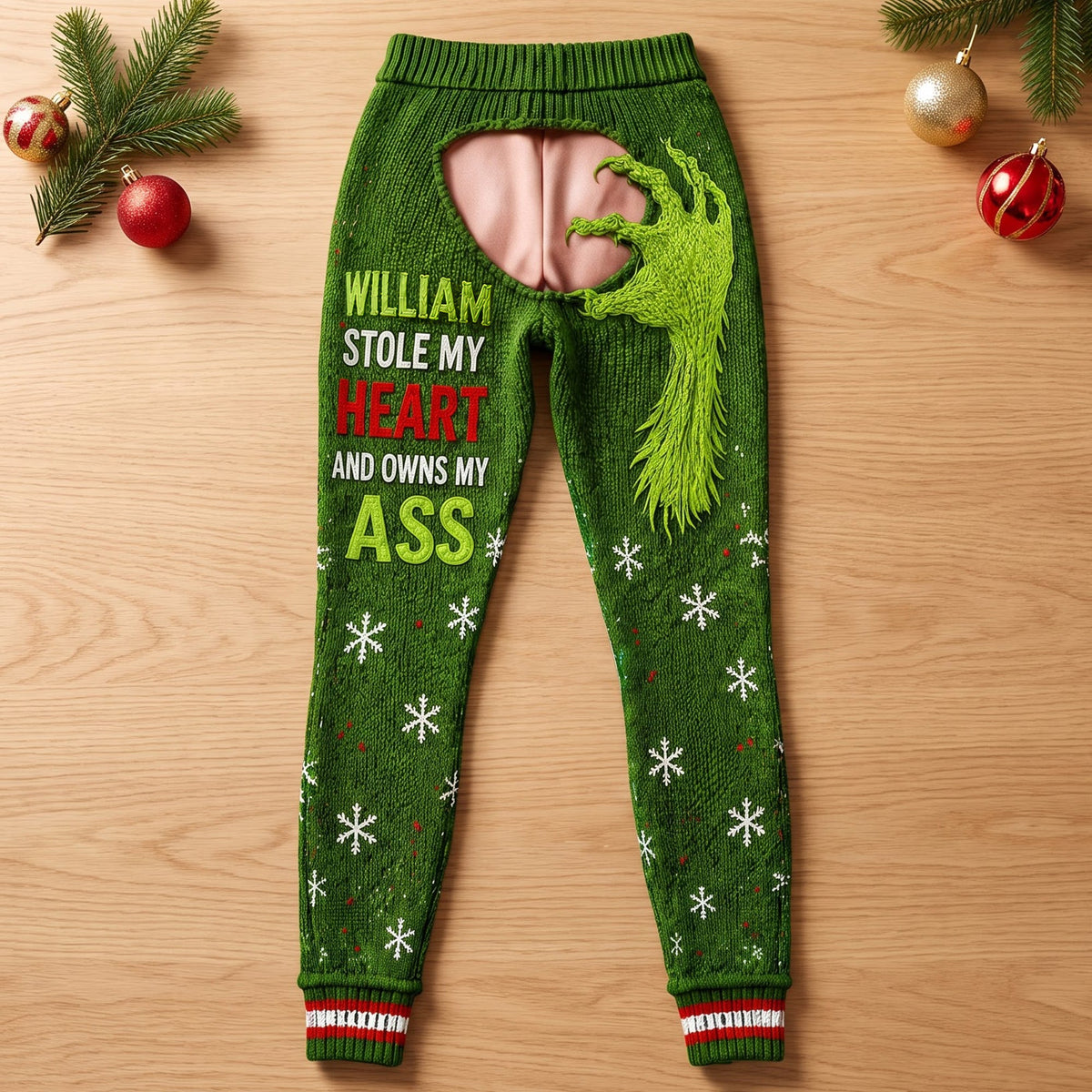 Funny Christmas Leggings Personalized Gifts For Woman 07NAQN240826