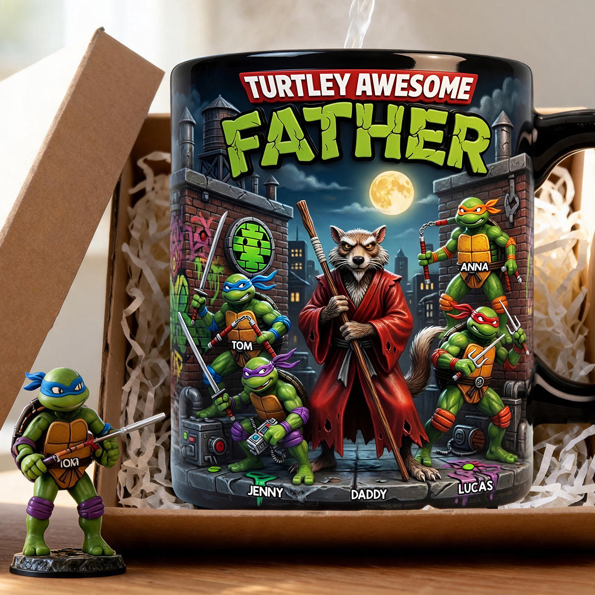 Awesome Father Magic Ceramic Mug - Personalized Gifts For Dad 04TYDT190526-Homacus