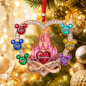 Grandma Blessed With Love Christmas Ornament - Personalized Gifts For Grandma 05nadt240826