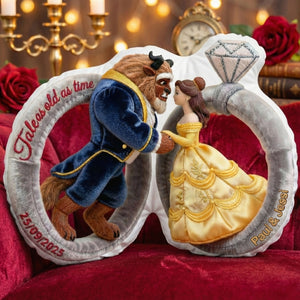 Romantic Fairytale Couple Pillow - Personalized Gifts For Couple 04tglu181225-Homacus