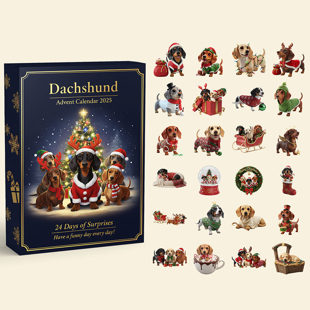 Christmas Advent Calendar Acrylic Blind Box - Gifts For Dog Lovers 01hyta211025-Homacus