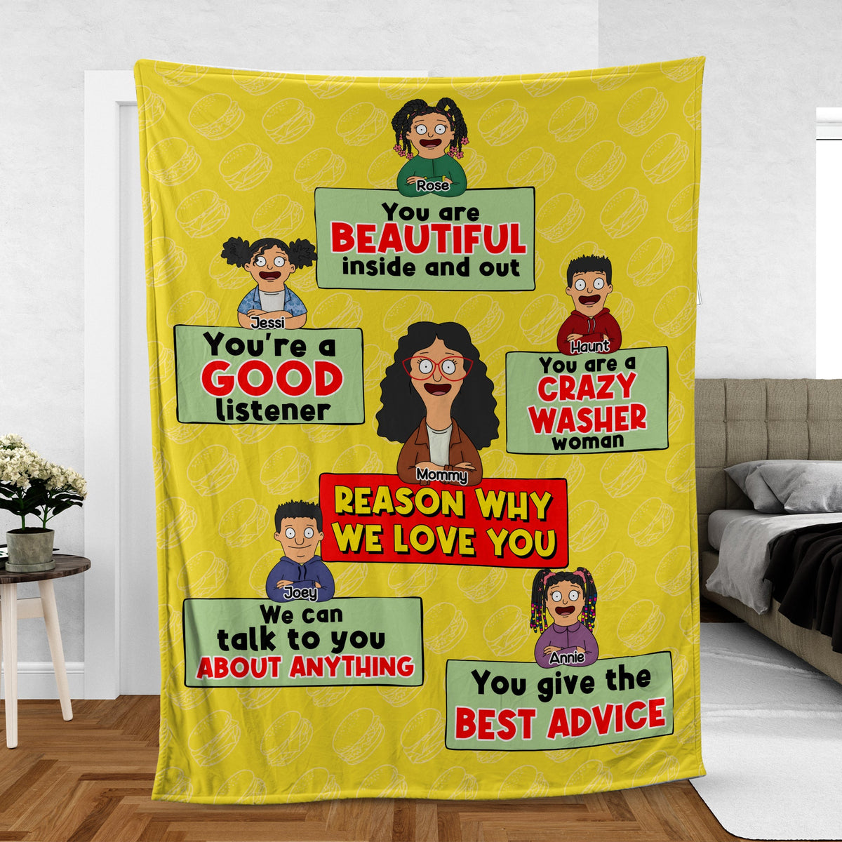Personalized Gifts For Mom Blanket - Reason Why We Love You 02TOLU100325HG-Homacus