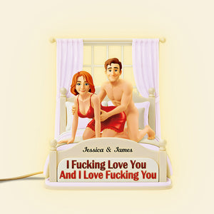 Playful Couple Light Box - Personalized Gift For Couples 03HUTA051225