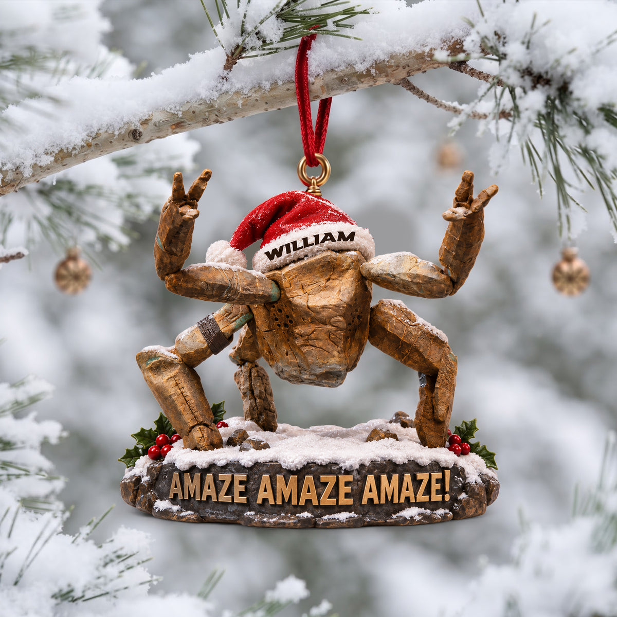 Space Alien Christmas Ornament - Personalized Gifts For Christmas 03nalu260926