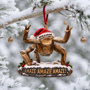 Space Alien Christmas Ornament - Personalized Gifts For Christmas 03nalu260926