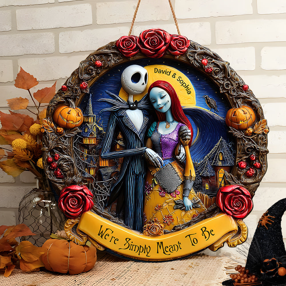 Horror Couple Wood Sign - Personalized Gifts For Couple Wood Sign 02tgqn300525-Homacus