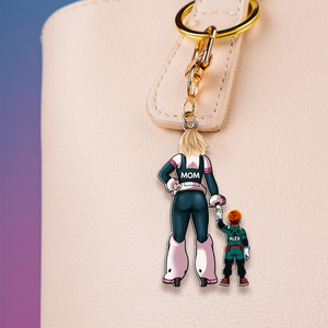 Personalized Gifts For Mom Keychain Anime Mom And Kids 03QHHU200225HH-Homacus