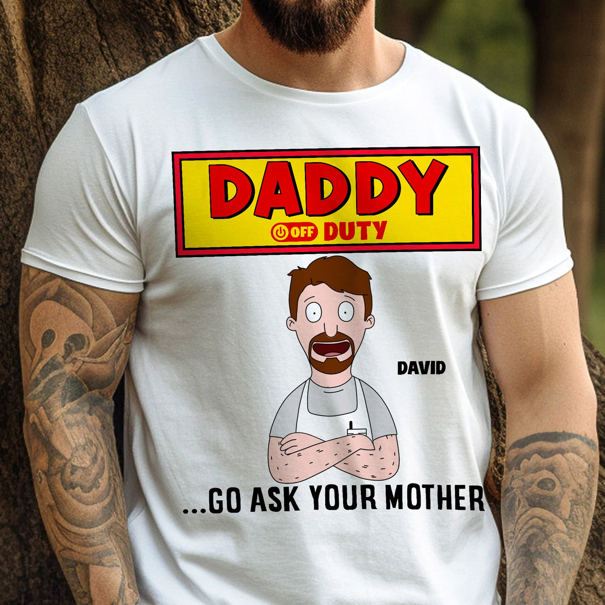 Off Duty Dad Shirt Personalized Funny Gifts For Dad 05totn210325hg-Homacus