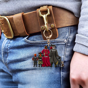 Personalized Gifts For Family Keychain Pirate Family 05QHHU080325PA-Homacus