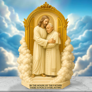 There Is Peace Everlasting - Pope Francis Plaque 02ohqn220425-Homacus